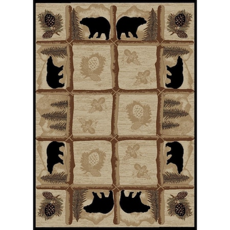 Mayberry Rug 3 ft. 11 in. x 5 ft. 3 in. Hearthside Toccoa Area Rug, Multi Color HS7472 4X6